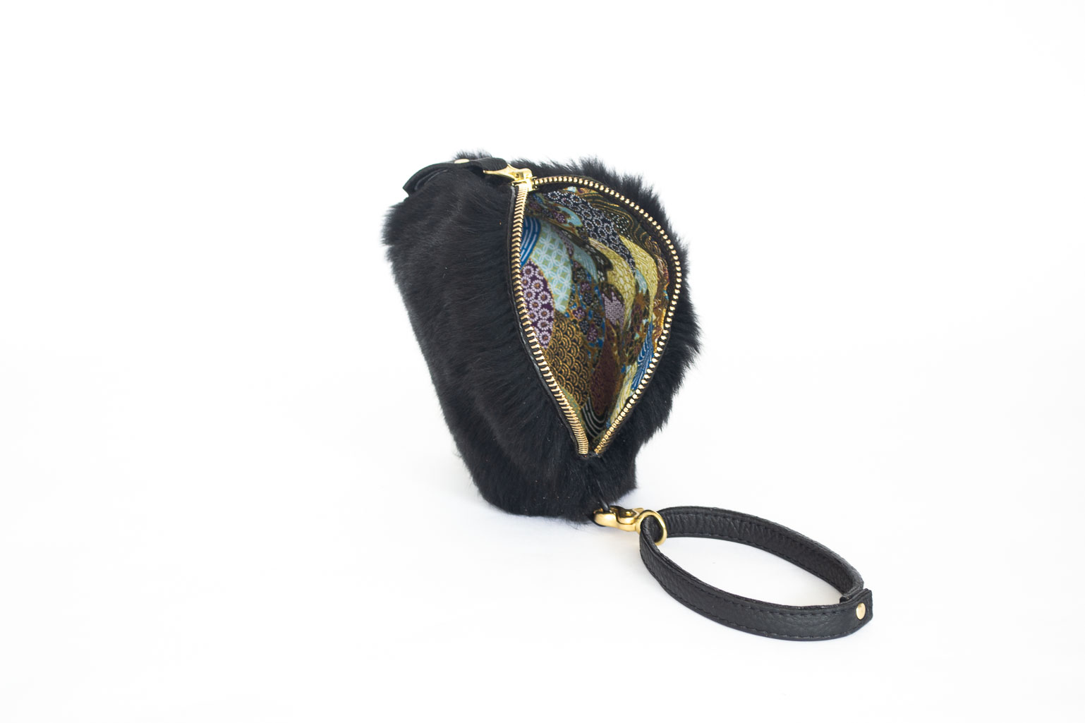 unique mini clutch with motif