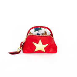 Picture of the Josette purse in red genuine leather.