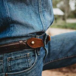 leather-beltway-chocolate-antique brass- hardware